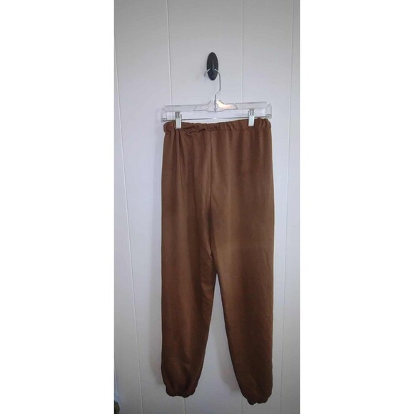 Romwe | Brown High Waist Jogger Sweatpants Size Medium - Picture 2 of 3